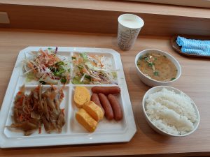 スーパーホテル五条烏丸朝食ビュッフェ
